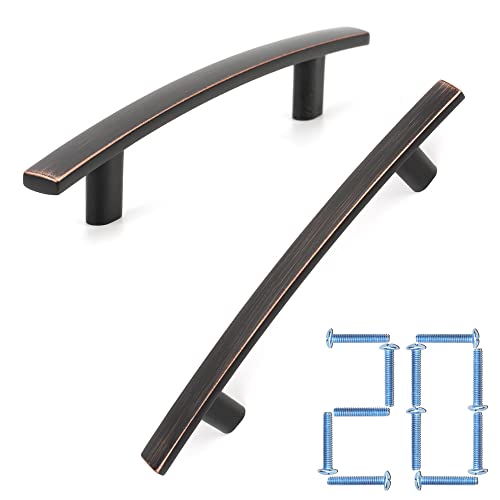 KOOFIZO 20 Pack 3-3/4 Inch Oil Rubbed Bronze Kitchen Cabinet Pulls Rubbed Bronze Cabinet Handles Bronze Cabinet Hardware for Kitchen Cabinets 1961 Drawer Dresser Cupboard Bedroom