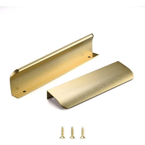 Satanga Edge Finger Pull 10 Pack (Brushed Brass)