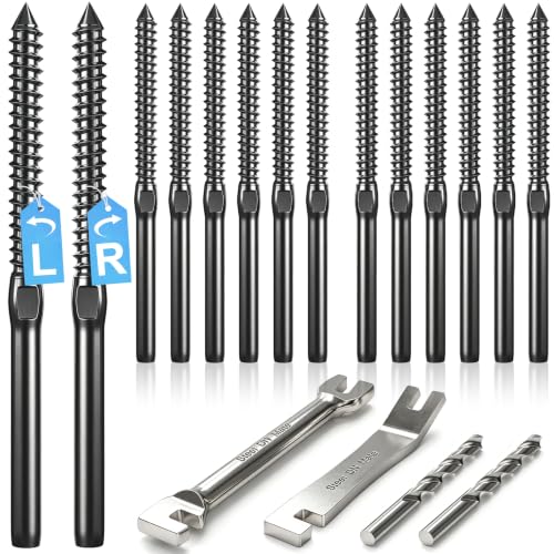 Steel DN Mate 100 Pack Black T316 Swage Lag Screws