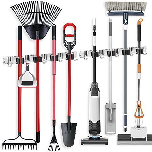 IMILLET 2 Broom Holder Wall Mounted (4 racks)