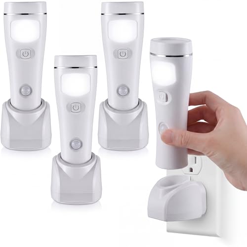 Enhon 3-Pack Rechargeable Plug-in Light