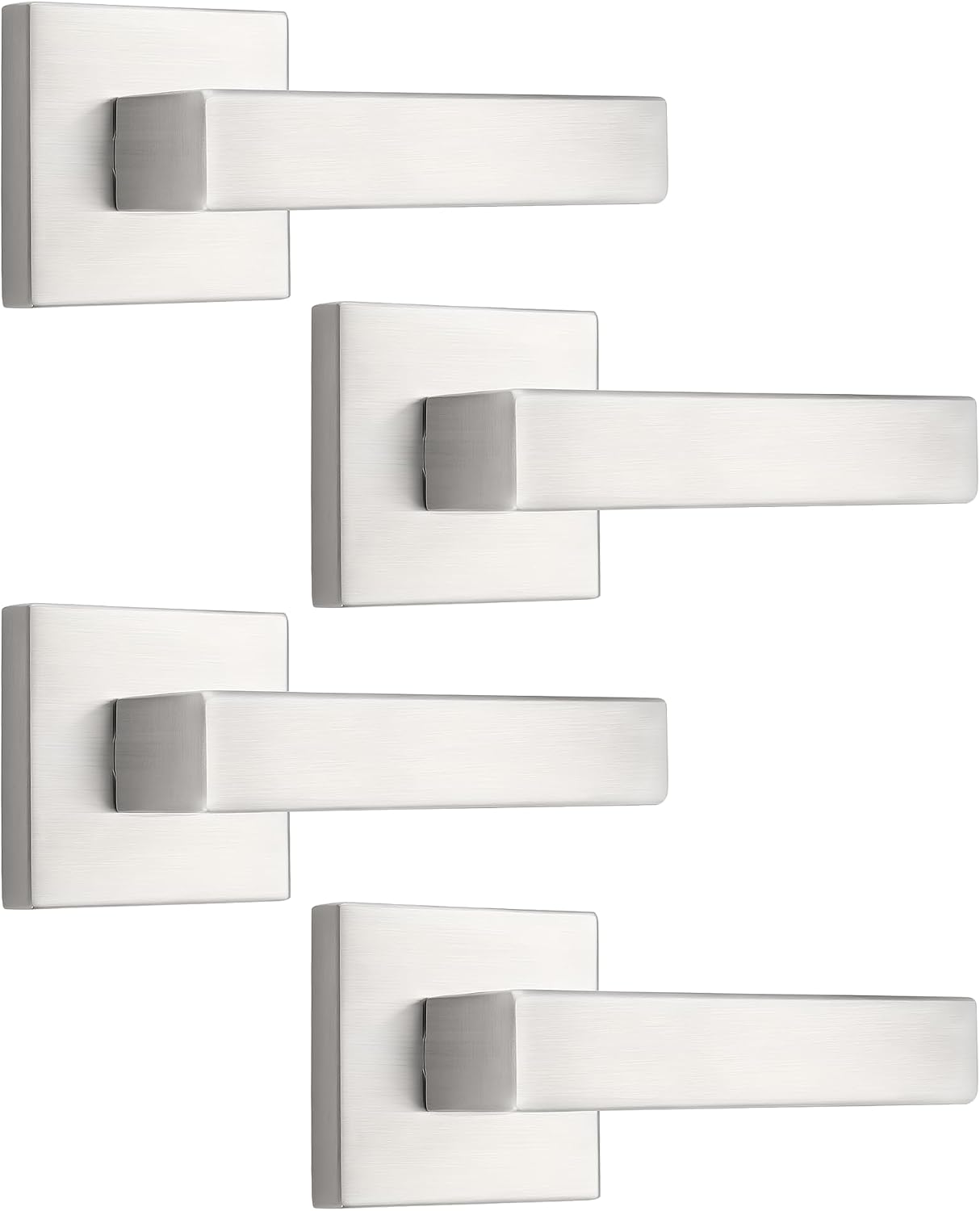Probrico 4 Pack Satin Nickel Dummy