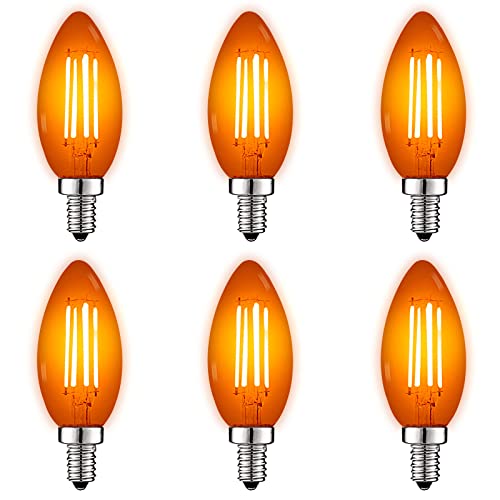 LUXRITE E12 LED Filament Orange