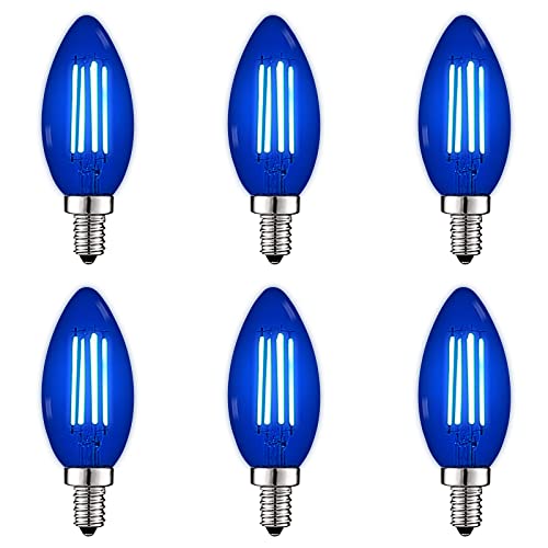 LUXRITE E12 LED Filament Blue