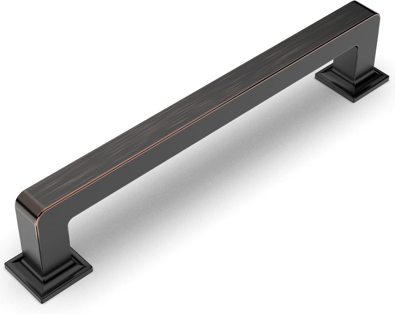 Amerdeco 10 Pack Oil Rubbed Bronze Cabinet Pulls 5 Inch(128MM) Hole Centers Kitchen Cabinet Handles Cabinet Hardware Kitchen Handles for Cabinets Cupboard Handles Drawer Pulls ZH0019