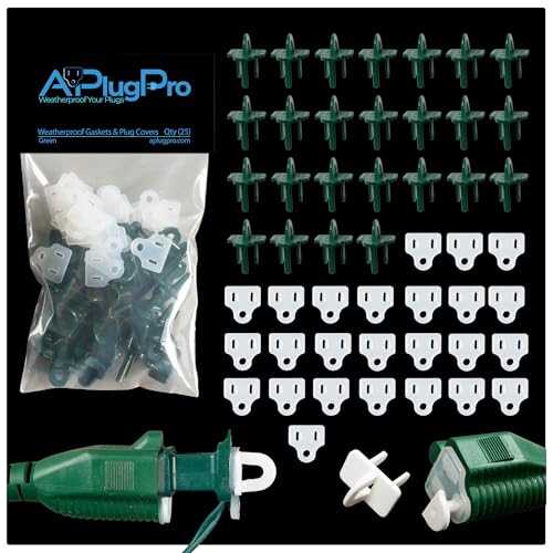 APlugPro Weatherproof Gaskets (Green, 25)