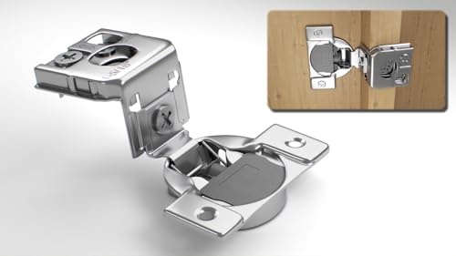 Berta 60-Pack, 1-5/16 inch Overlay Soft Closing Face Frame Cabinet Hinges, 105 Degree 6-Ways 3-Cam Adjustment Concealed Hinges with Screws (1-5/16 in. Overlay, 60 Pieces)