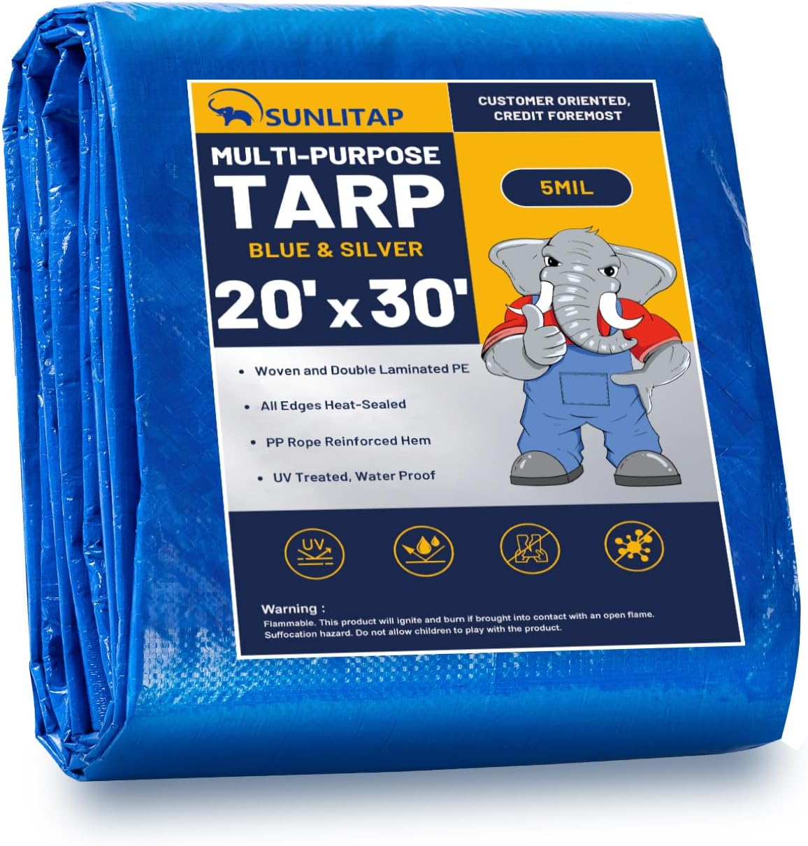 SUNLITAP 20x30 ft 5 MIL Tarp