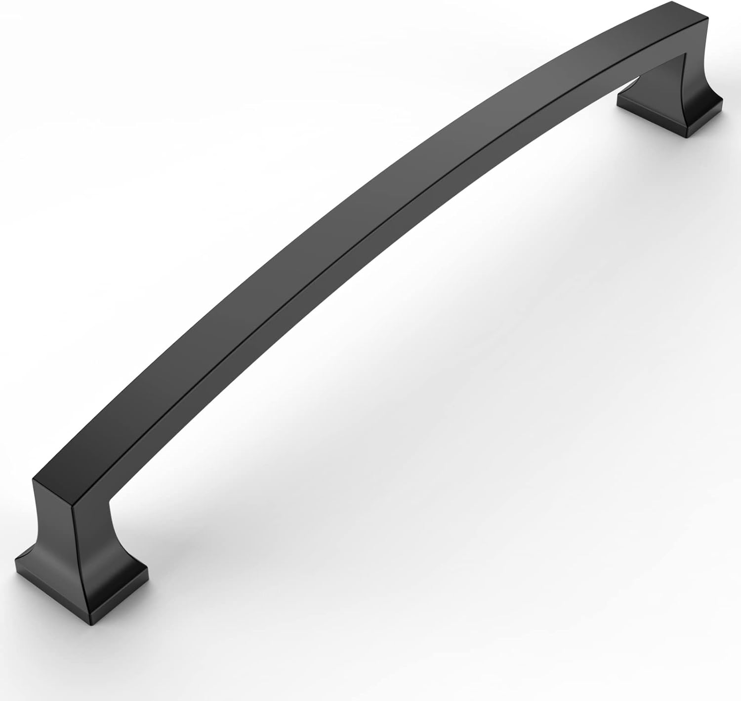 Amerdeco 10 Pack Matte Black 7 Inch(177mm) Hole Centers Kitchen Cabinet Pulls Cabinet Hardware Kitchen Handles for Cabinets Cupboard Handles Drawer Pulls ZH0009...