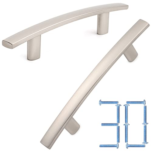 KOOFIZO 30 Pack 3 Inch Brushed Nickel Kitchen Cabinet Pulls Satin Silver Cabinet Handles Nickel Cabinet Hardware for Kitchen Cabinets 1961 Drawer Dresser Cupboard Bedroom