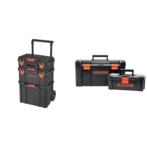 beyond by BLACK+DECKER Stackable Storage System & Tool Box Bundle (3 Piece Set)