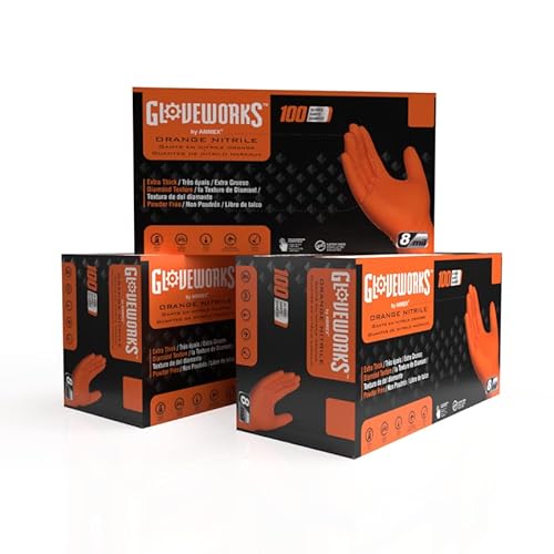 GLOVEWORKS 8 mil Diamond Grip