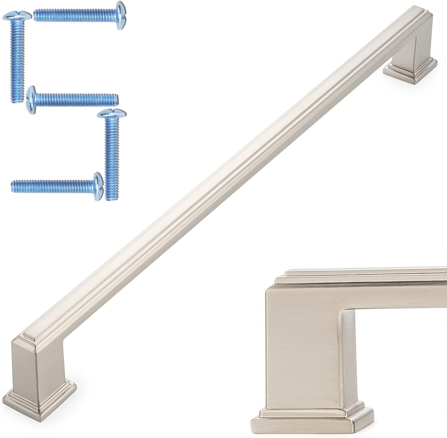 KOOFIZO Brushed Nickel Cabinet Pulls