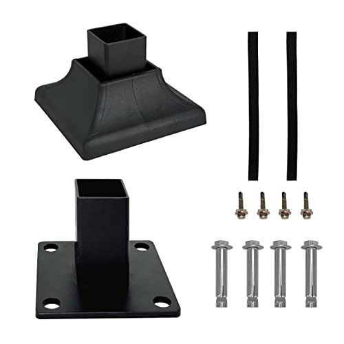 Heavy Duty Steel Fence Base Flange Kit (2")