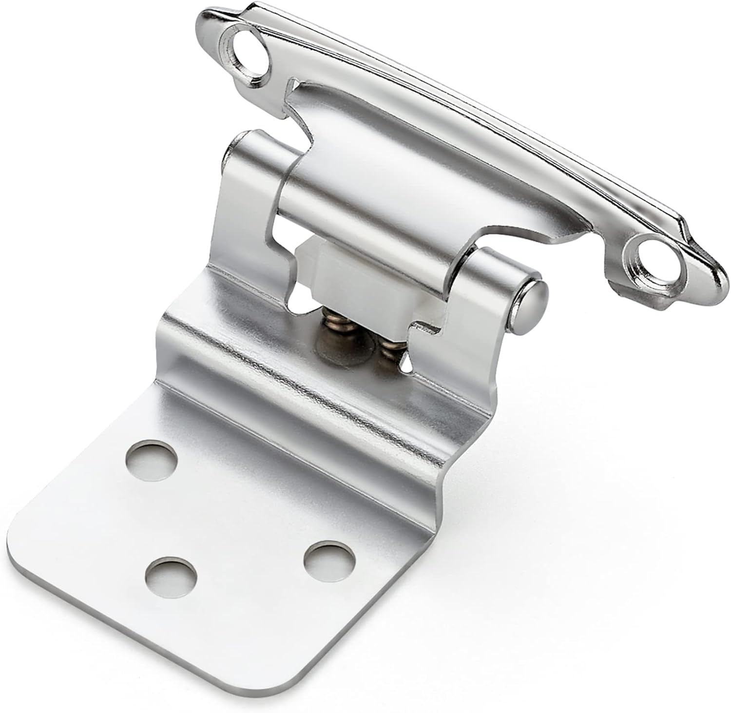 Ravinte 60 Packs 30 Pair 3/8" Inset Polished Chrome Cabinet Self Closing Hinges for Kitchen/Bathroom/Furniture Cabinets & Doors,Decorative Cupboard Hardware
