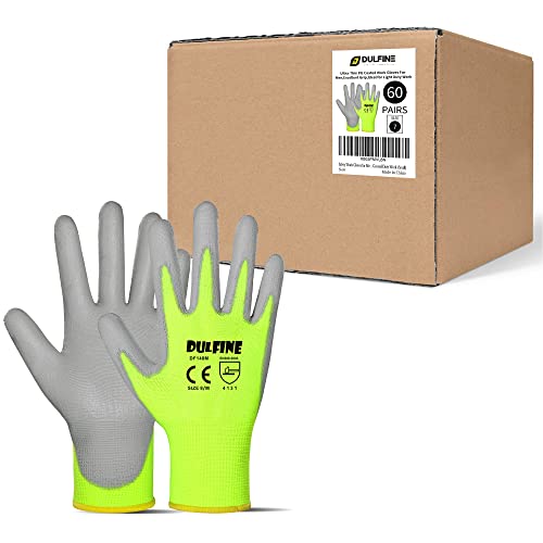 DULFINE Hi-Vis PU Coated Gloves