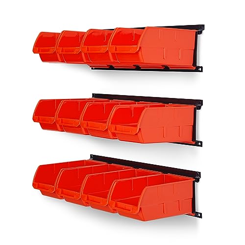 Ultrawall Wall Mounted Storage Bins (Orange)
