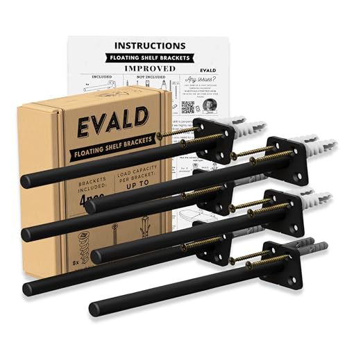 EVALD 8-Inch Hidden Floating Shelf Bracket