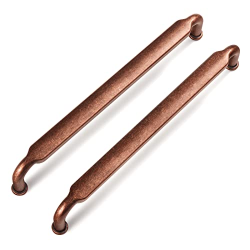 Goo-Ki 6 Pack 6-1/4 Inch (160mm) Hole Center Cabinet Pulls Antique Copper Zinc Alloy Kitchen Drawer Pulls Drawer Handles 6.7 Inch Length 2202-AC-160