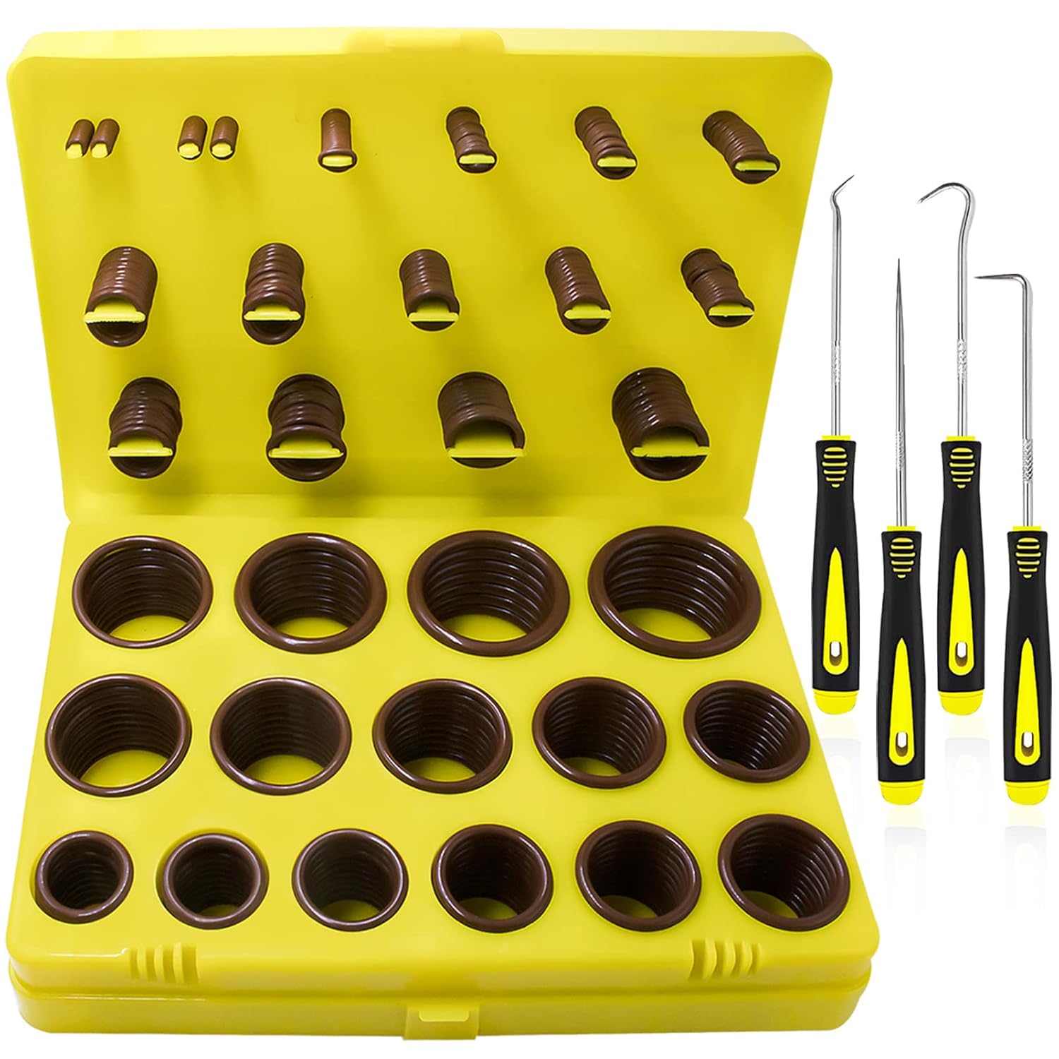 KEZE 386 Pcs Metric Viton O Ring Kit