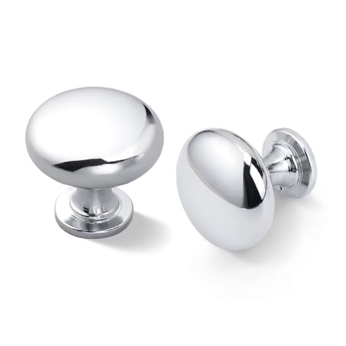 25 Pack Polished Chrome Cabinet Knobs