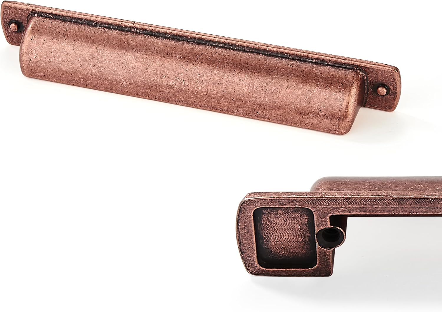 10 Pack Cup Pulls 5" Antique Copper