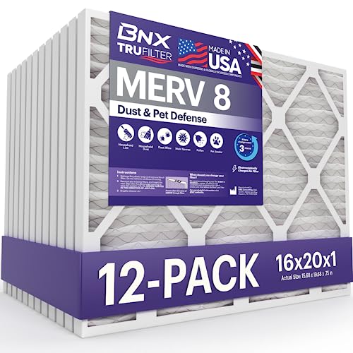BNX TruFilter 16x20x1 MERV 8
