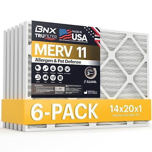 BNX TruFilter 14x20x1 MERV 11 (6-Pack)