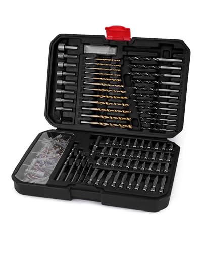 KingTool Drill Bit Set - 199 Pcs Drill Set, Drill Bits & Impact Driver Bit Set for Metal, Wood, Masonry, Cement, Screwdriver Bit Set Combo Kit Perfect for DIY Projects & Home Repairs