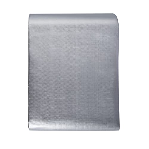 VEVOR Tarp Waterproof 20x30 ft, Plastic Poly Tarp Cover 10 Mil, Multi Purpose Tear UV and Temperature Resistant Outdoor Tarpaulin with High Durability Reinforced Grommets (Silver/Brown)