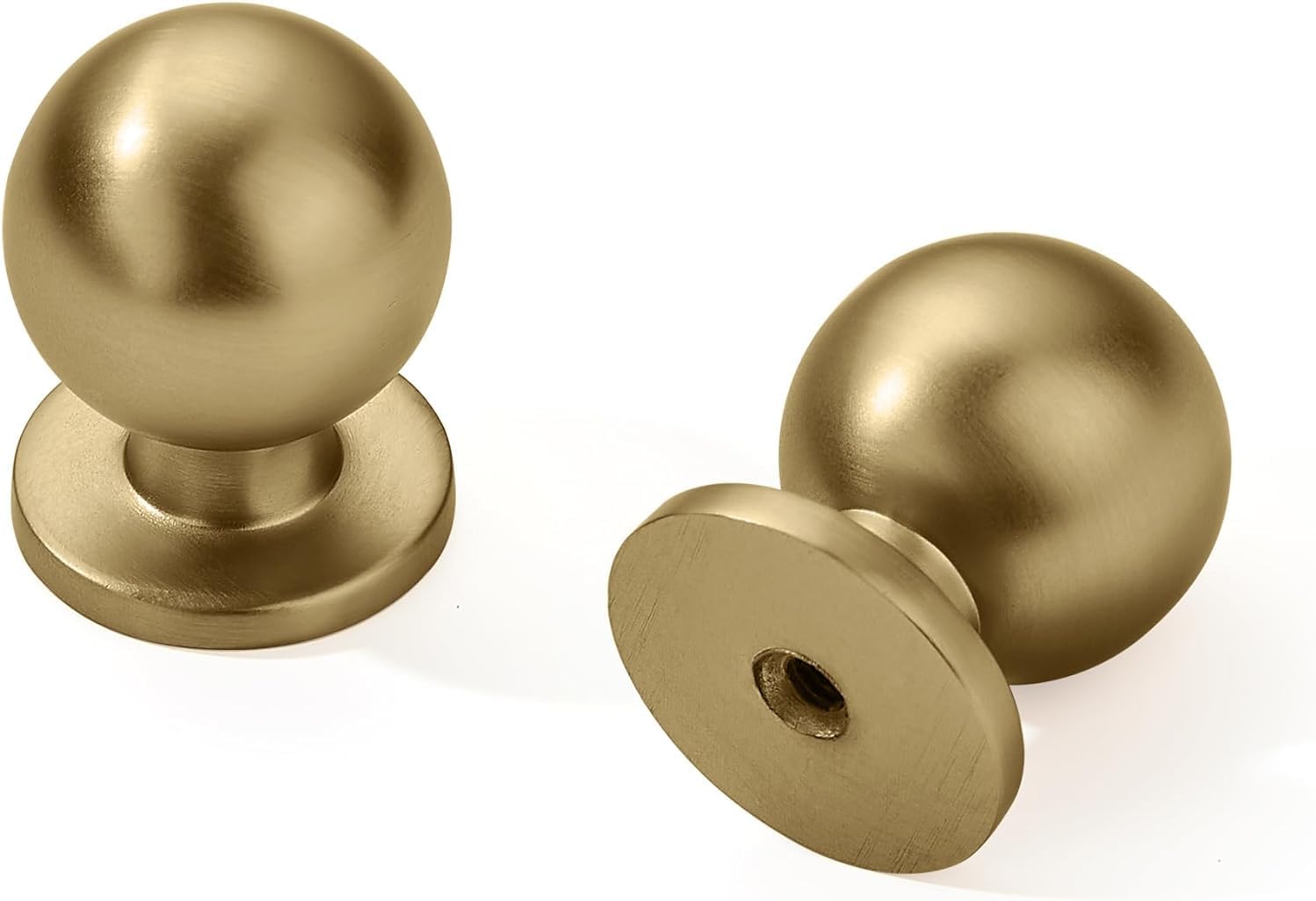 Khtumeware 1" Brushed Brass Knobs