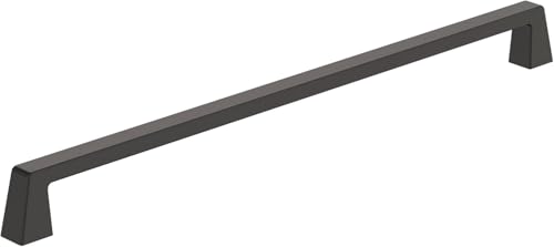 Amerock BP55284BBR | Black Bronze Cabinet Pull | 12-5/8 in (320 mm) Center-to-Center Cabinet Handle | Blackrock | Drawer Pull | Kitchen Cabinet Handle | Furniture Hardware