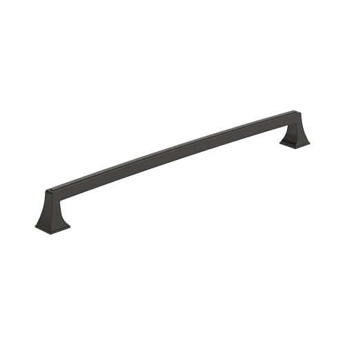 Amerock BP53537BBR | Black Bronze Cabinet Pull | 12-5/8 in (320 mm) Center-to-Center | Mulholland
