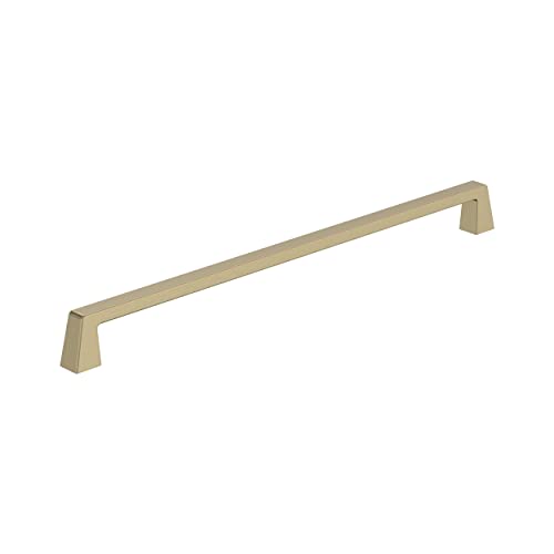 Amerock BP55284BBZ | Golden Champagne Cabinet Pull | 12-5/8 in (320 mm) Center-to-Center Cabinet Handle | Blackrock | Drawer Pull | Kitchen Cabinet Handle | Furniture Hardware