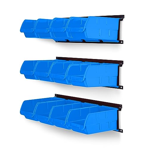 Ultrawall Wall Mounted Storage Bins (Blue)