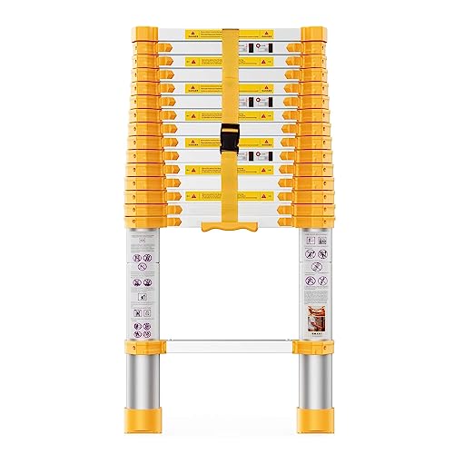 BOWEITI 15.5ft Telescoping Ladder