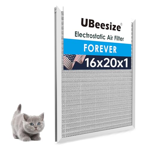 UBeesize 16x20x1 Reusable Electrostatic Air Filter