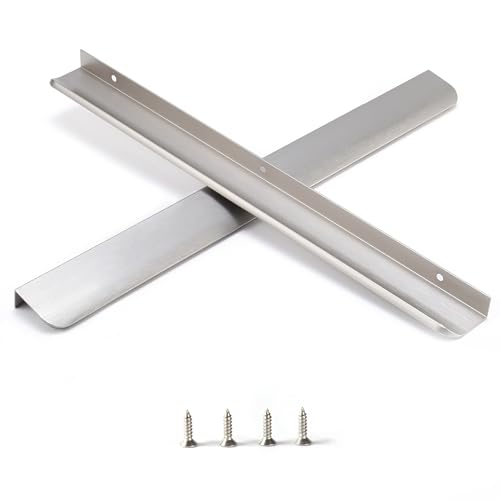 Satanga Brushed Nickel Edge Finger Pulls (Pack of 5)