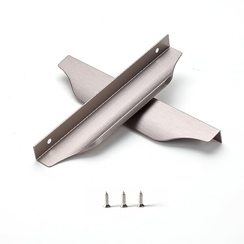 Satanga Edge Finger Pulls 7.87" (Brushed Nickel) 10 Pack