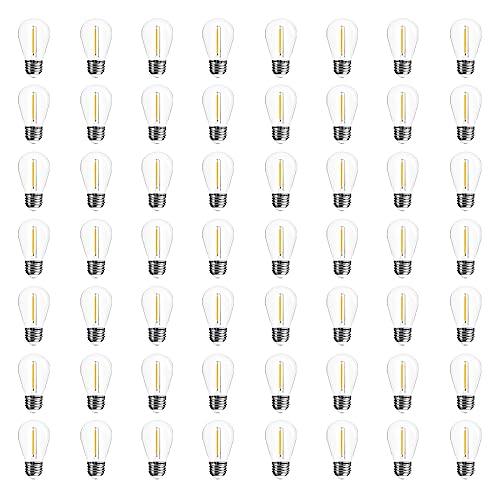 Visther 48-Pack LED Outdoor String Light Bulbs