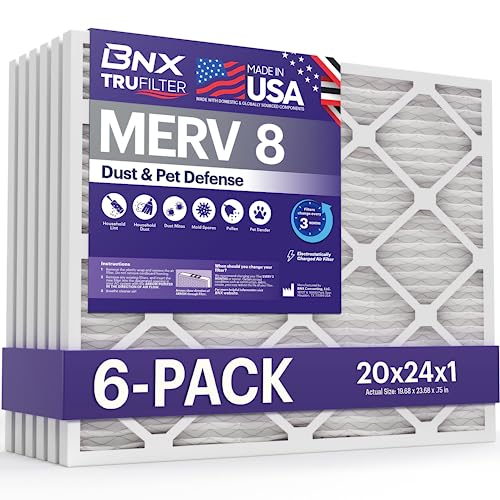 BNX TruFilter 20x24x1 MERV 8