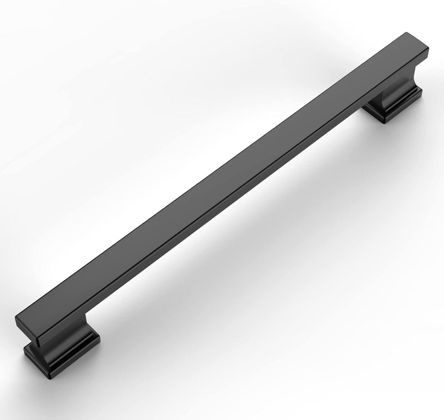 Amerdeco 10 Pack Matte Black Cabinet Pulls 6.25"/160MM Hole Center Hole Center Drawer Pulls Cabinet Hardware Kitchen Cabinet Handles for Bathroom Dresser Pulls ZH00013...