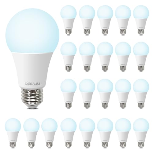 DEGNJU 24 Pack 5000K A19 Bulbs