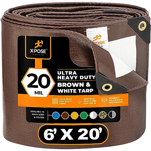 Xpose Safety 6' x 20' 20 Mil Tarp