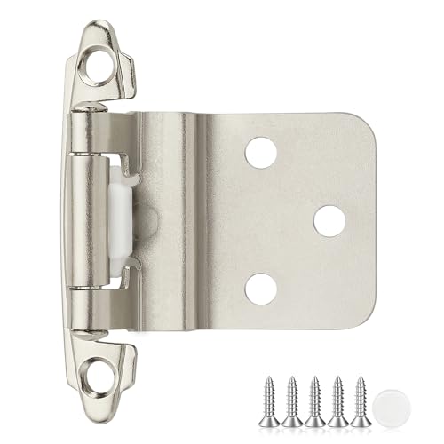 Ravinte Decor 50 Pack Brushed Nickel Hinges