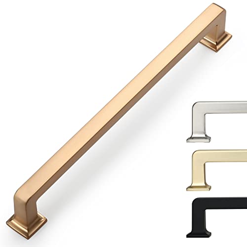 10 Pack 6.25 Inch Champagne Bronze Cabinet Pulls - Kitchen Handles & Drawer Pulls