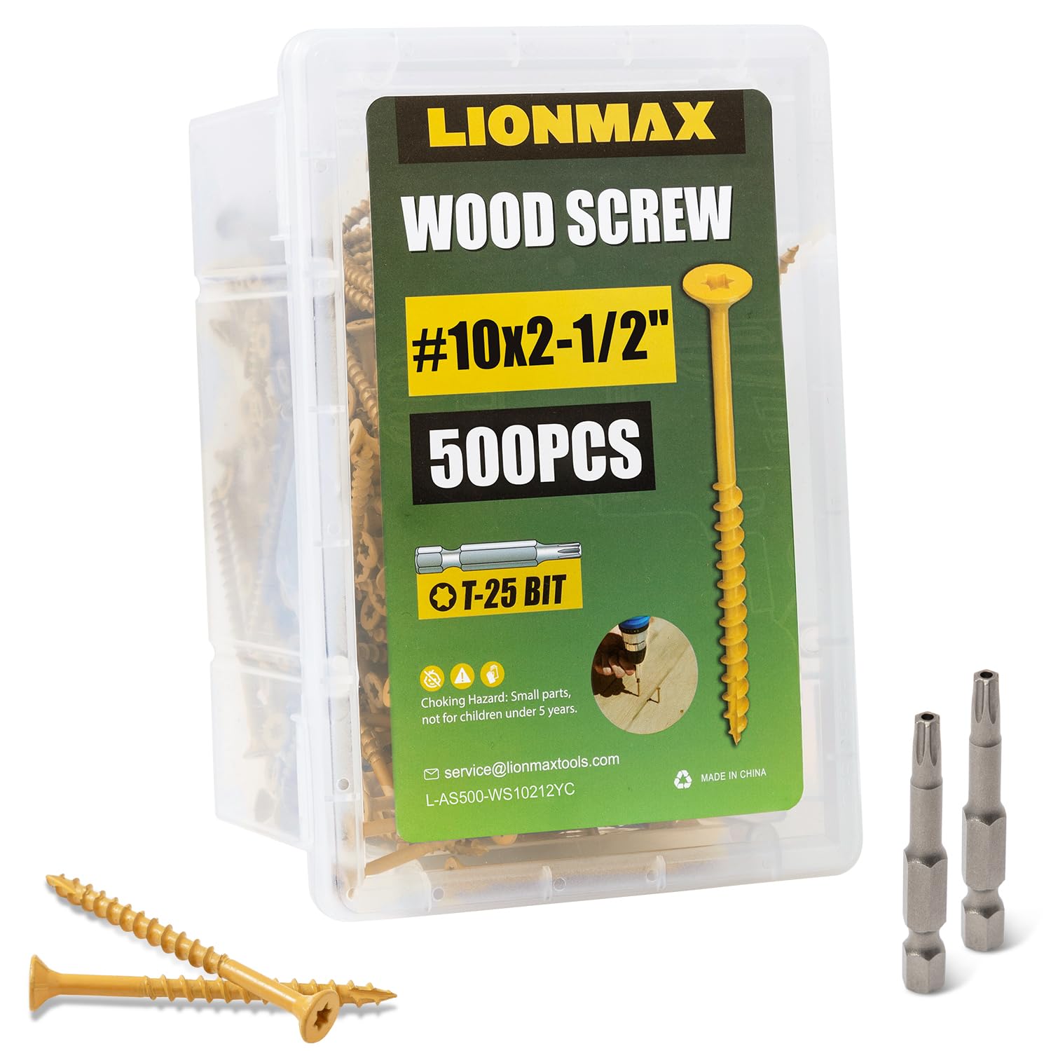 LIONMAX Deck Screws 2-1/2"