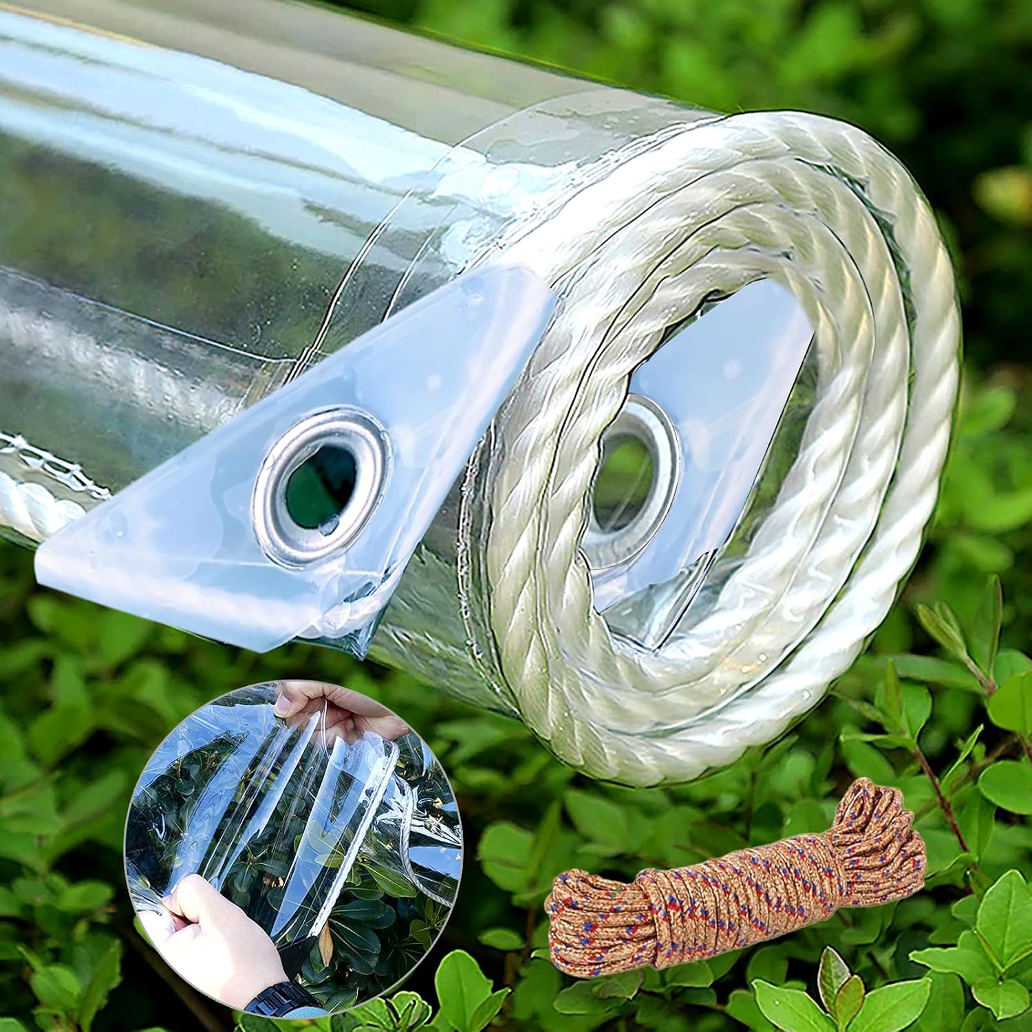 LC&QS 8x16ft Clear Tarp
