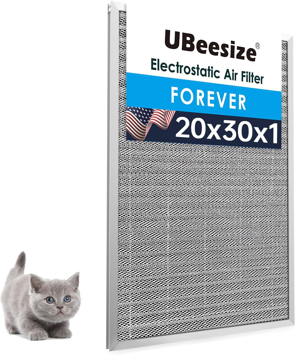 UBeesize 20x30x1 Reusable Electrostatic Filter