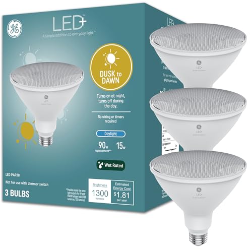 GE LED+ PAR38 Dusk to Dawn Flood